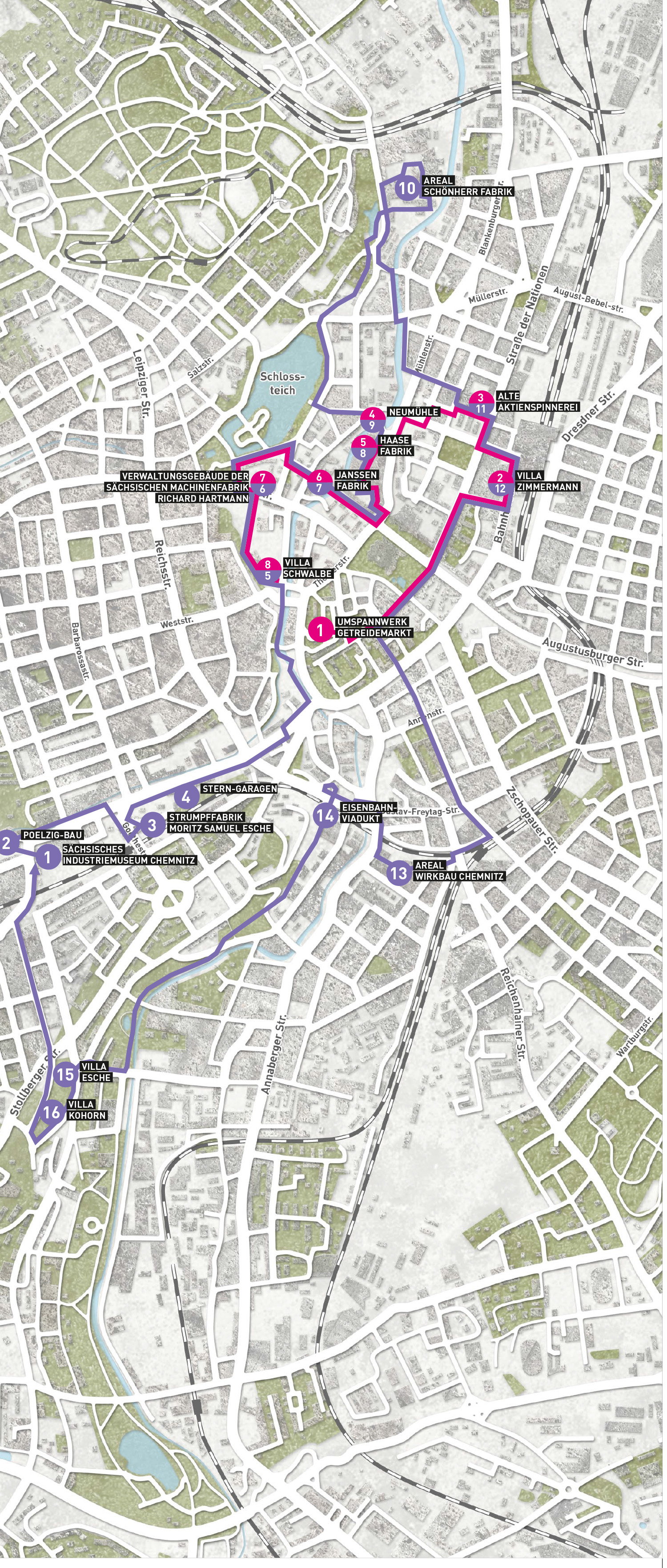 Route Chemnitz